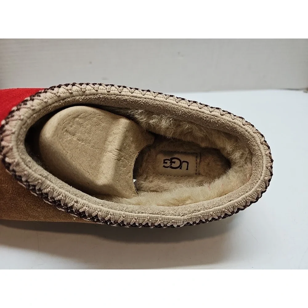 UGG Men's  Rare Tasman Chestnut and Samba Red size 10